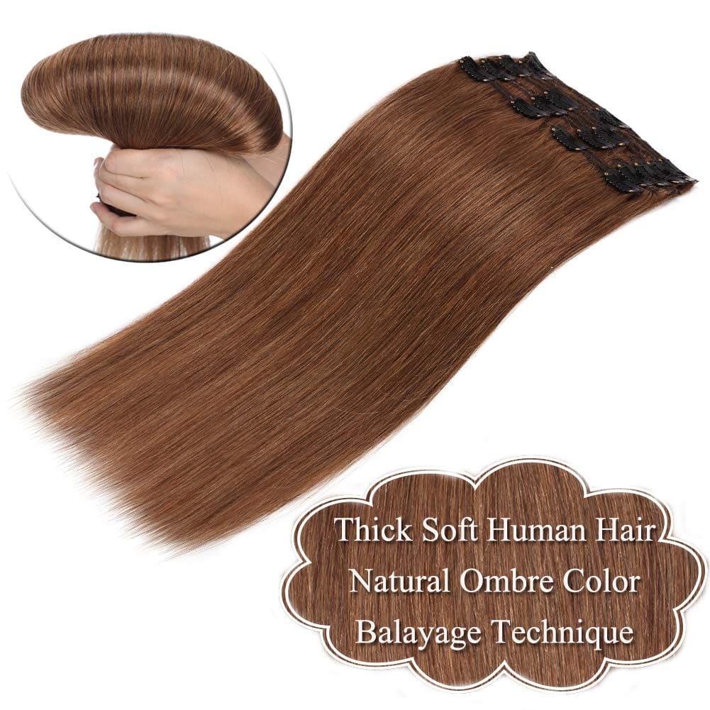 Extensiones de Cabello Clip en Doble Trama de 14 pulgadas - Imagen 5