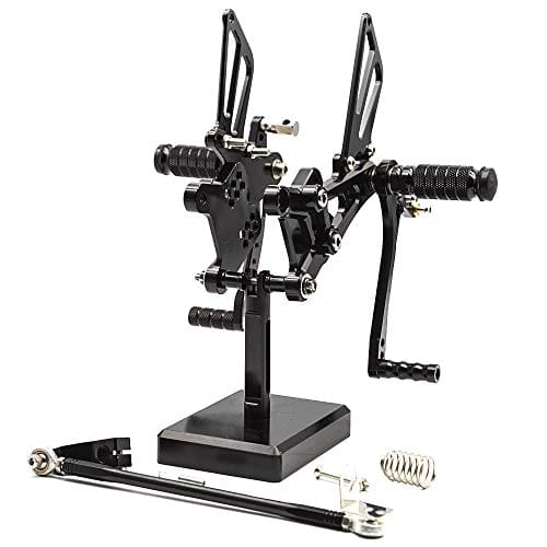 FXCNC CNC Billet Motocicleta Reposapiés Trasero Juegos de