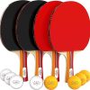 Set de 4 Raquetas de Ping Pong Profesionales NIBIRU SPORT -