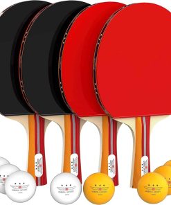 Set de 4 Raquetas de Ping Pong Profesionales NIBIRU SPORT -