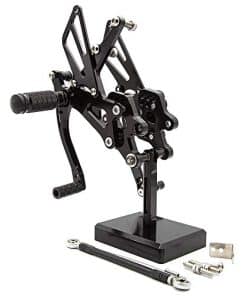 FXCNC CNC Billet Soporte de pie trasero para motocicleta