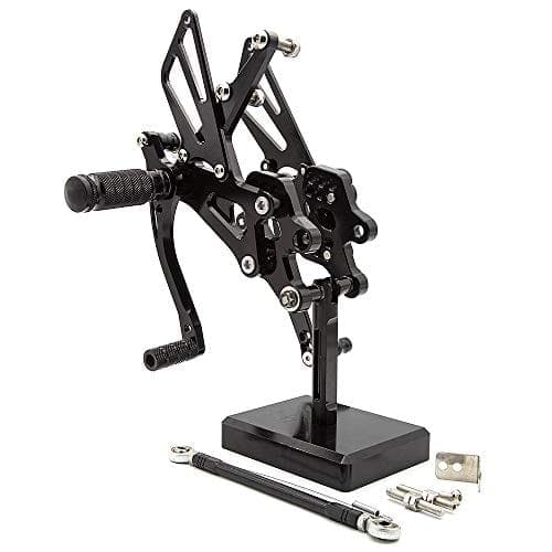 FXCNC CNC Billet Soporte de pie trasero para motocicleta