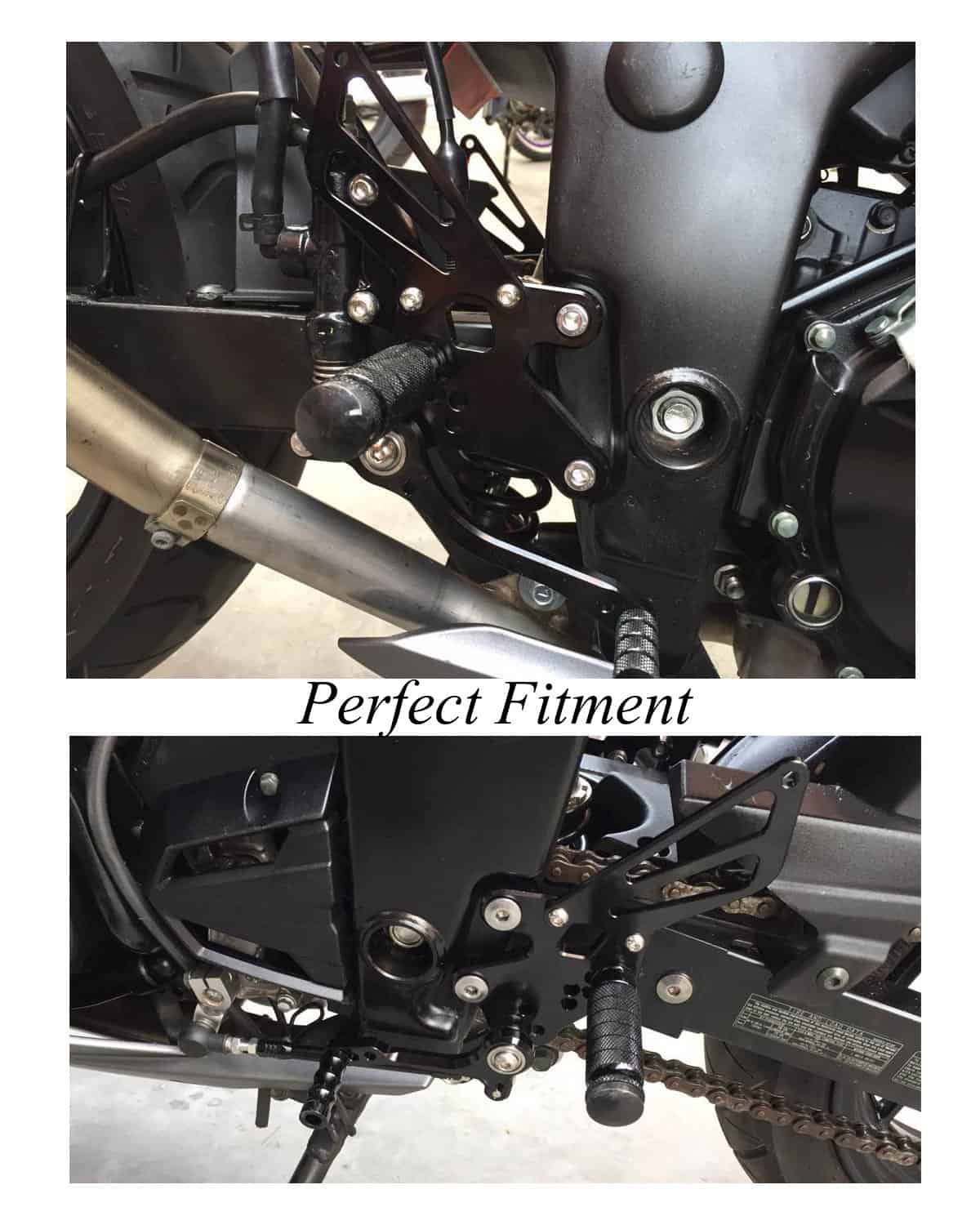 FXCNC CNC 08-12 Ninja 250 Reposapiés de Motocicleta - Imagen 7