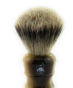 Brocha de afeitar G.B.S 100% Silvertip Badger con mango
