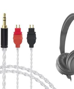 Cable de audio Geekria Apollo Silver-Plated Compatible con