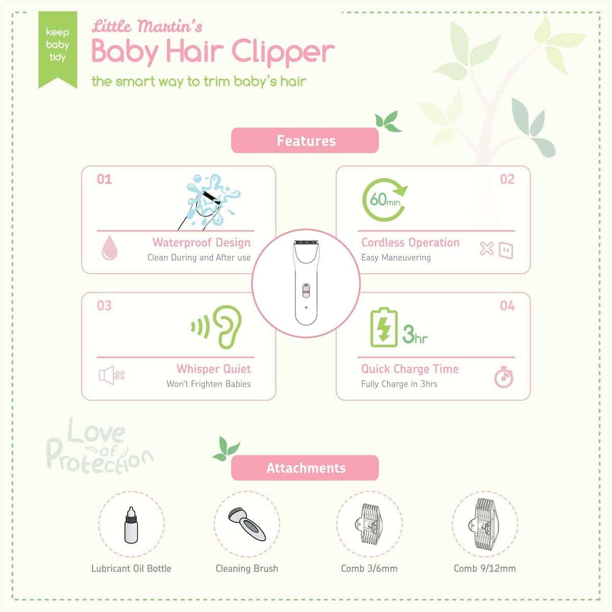 Cortadora de Cabello para Bebés Little Martin's - - Imagen 6