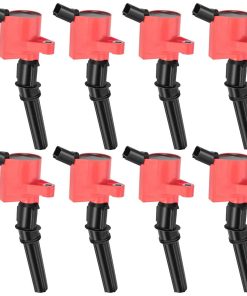 Juego de 8 Bobinas de Encendido Curvadas MAS Rojas