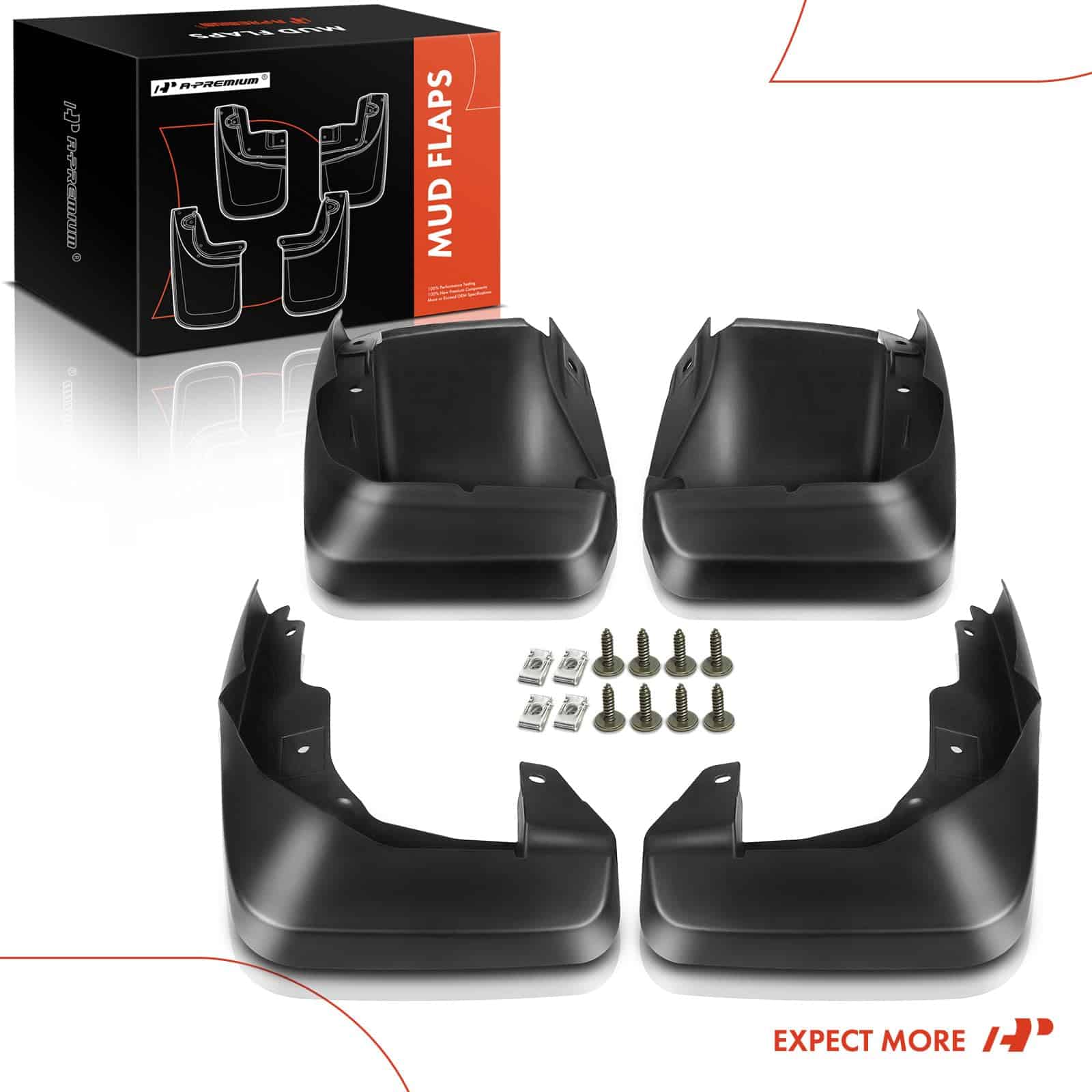 Conjunto de 4PCS Aletas Barro Protectores Guardabarros con - Imagen 9