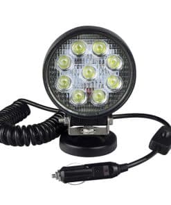 LEMIL - Luz de Trabajo LED Redonda de 27W 12V Portátil Luz