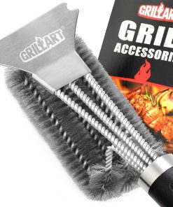 Cepillo para parrilla GRILLART y rascador Cepillo para