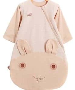Saco de Dormir Orgánico para Bebé con Mangas Desmontables