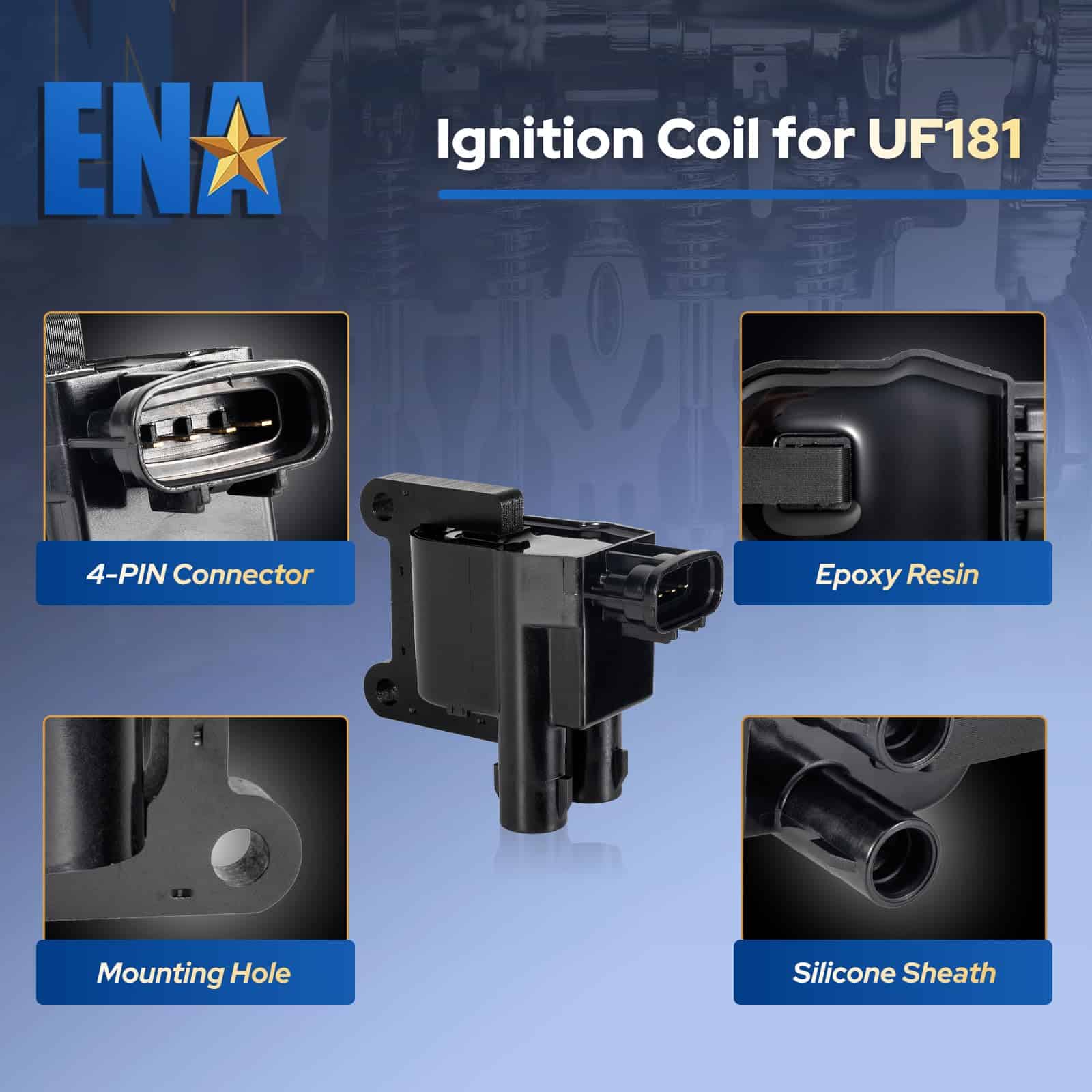 ENA Set de 2 Paquetes de Bobinas de Encendido Compatible - Imagen 3