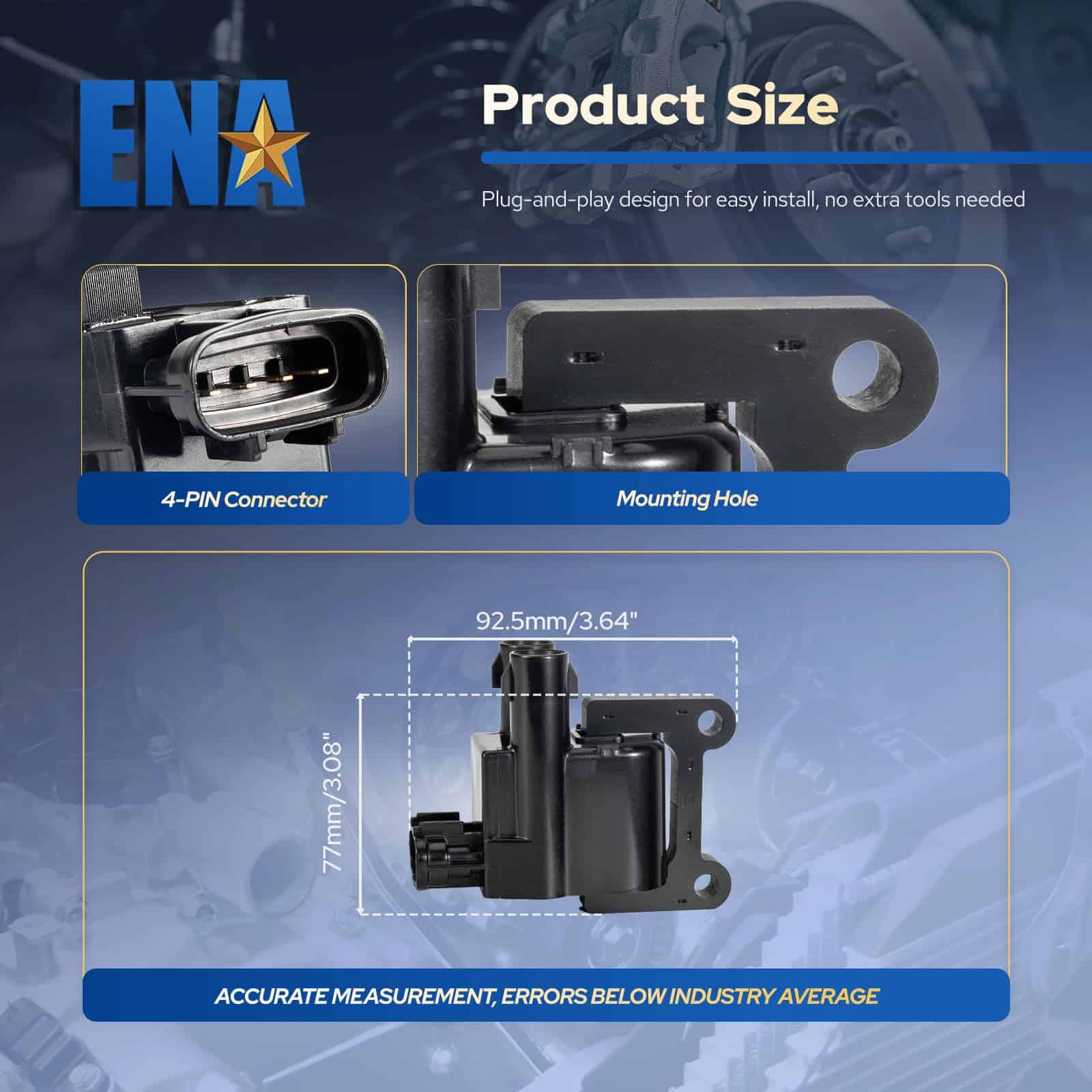 ENA Set de 2 Paquetes de Bobinas de Encendido Compatible - Imagen 7