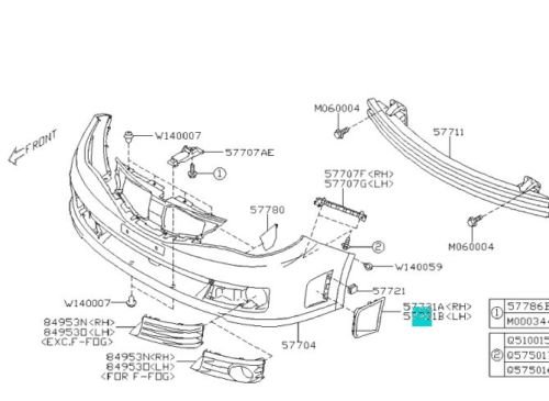Bisagra de parachoques del lado derecho del pasajero para - Imagen 3