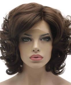Peluca de Encaje Sintético Lushy Hair - Corta Ondulado de