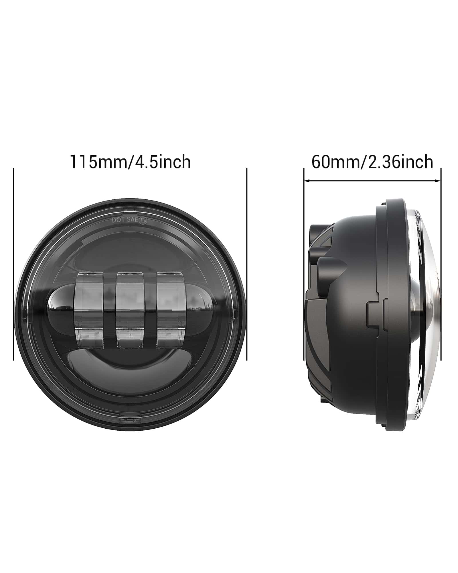 Luces de Niebla LED XPCTD de 4.5 pulgadas para Electra - Imagen 4