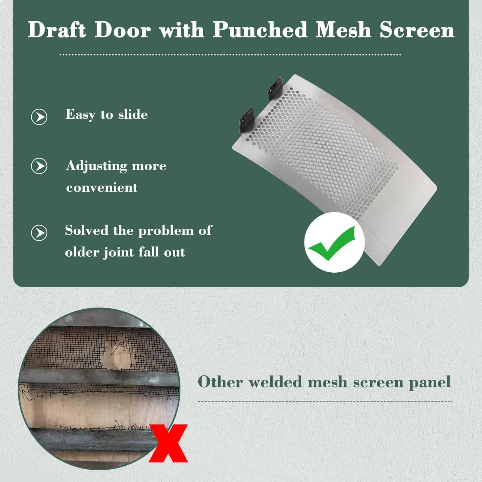 Puerta de ventilación de acero inoxidable KAMaster para Big - Imagen 7