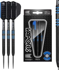 Dardos Target Vapor8 Negro 24G Punta de Acero Azules 2017