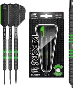Dardos de punta de acero Target Vapor8 Black 23G Verde 2017
