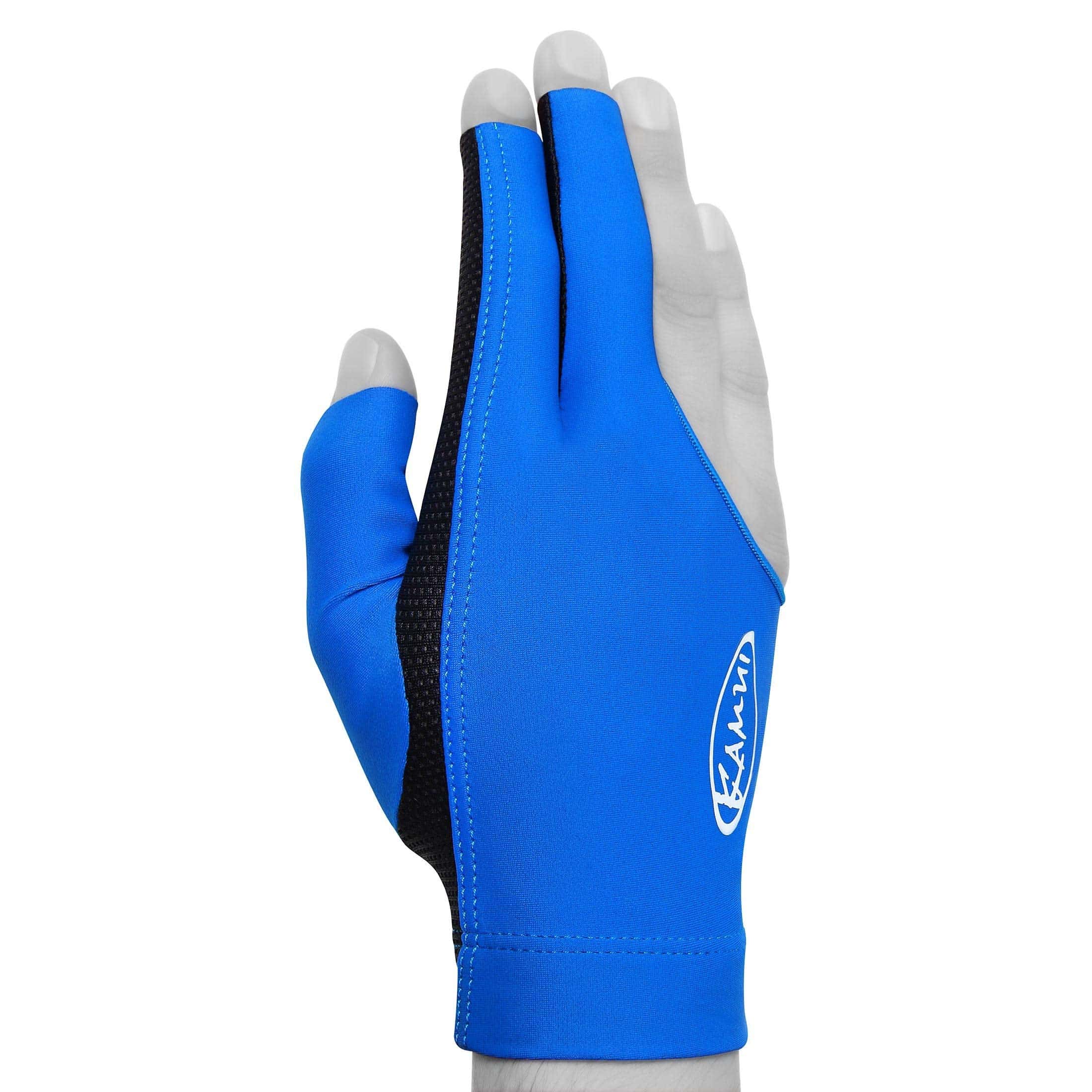 Guante de Billar Kamui QuickDry para MANO DERECHA, Azul (XL) - Imagen 3
