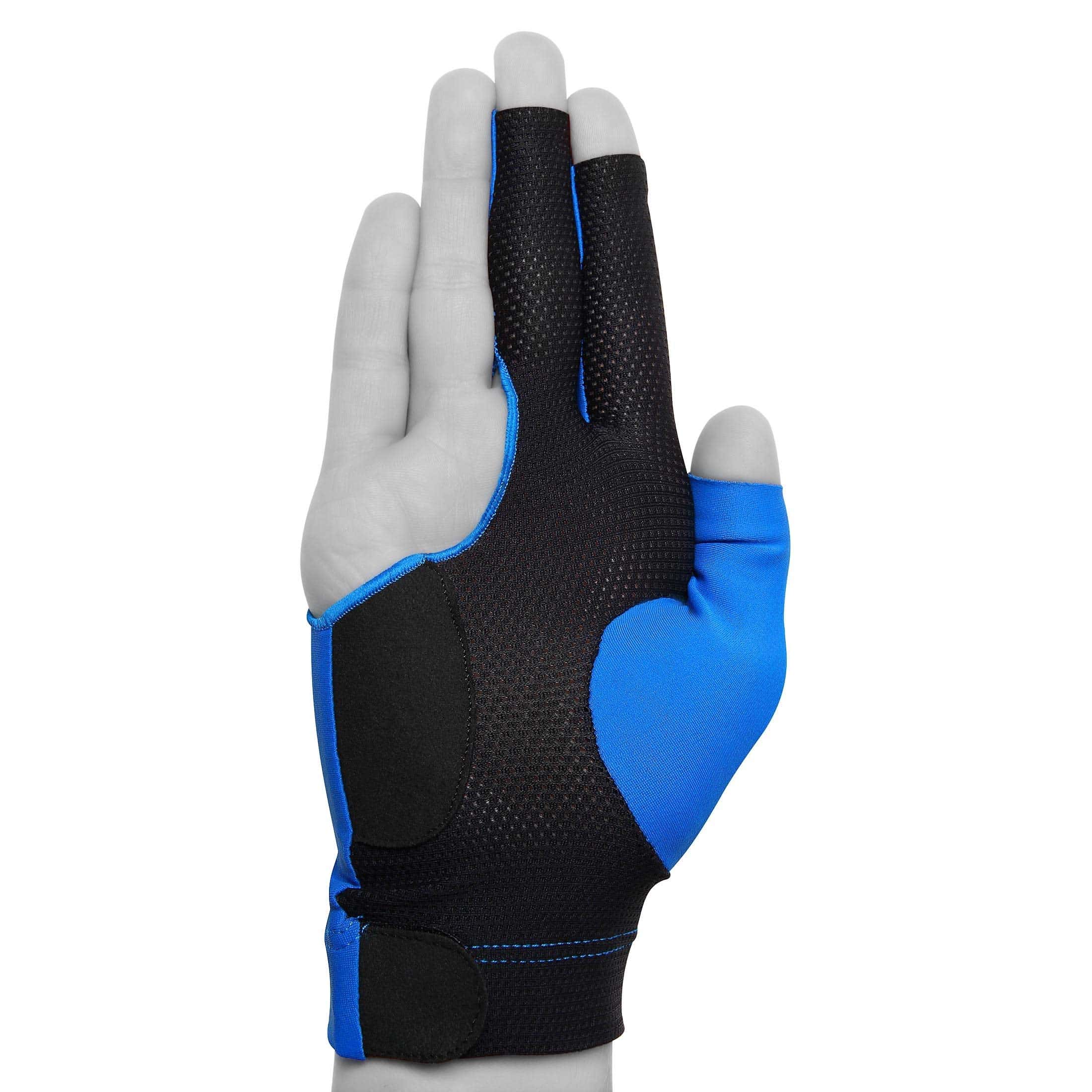 Guante de Billar Kamui QuickDry para MANO DERECHA, Azul (XL) - Imagen 4