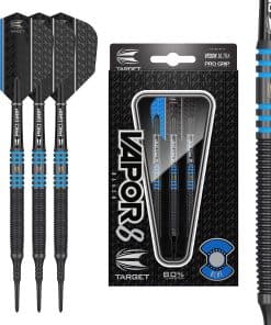 TARGET Darts Vapor 8 Black 80% Tungsten Set de Dardos de