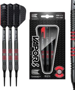 Set de Dardos Target Vapor 8 Black 80% de Tungsteno con