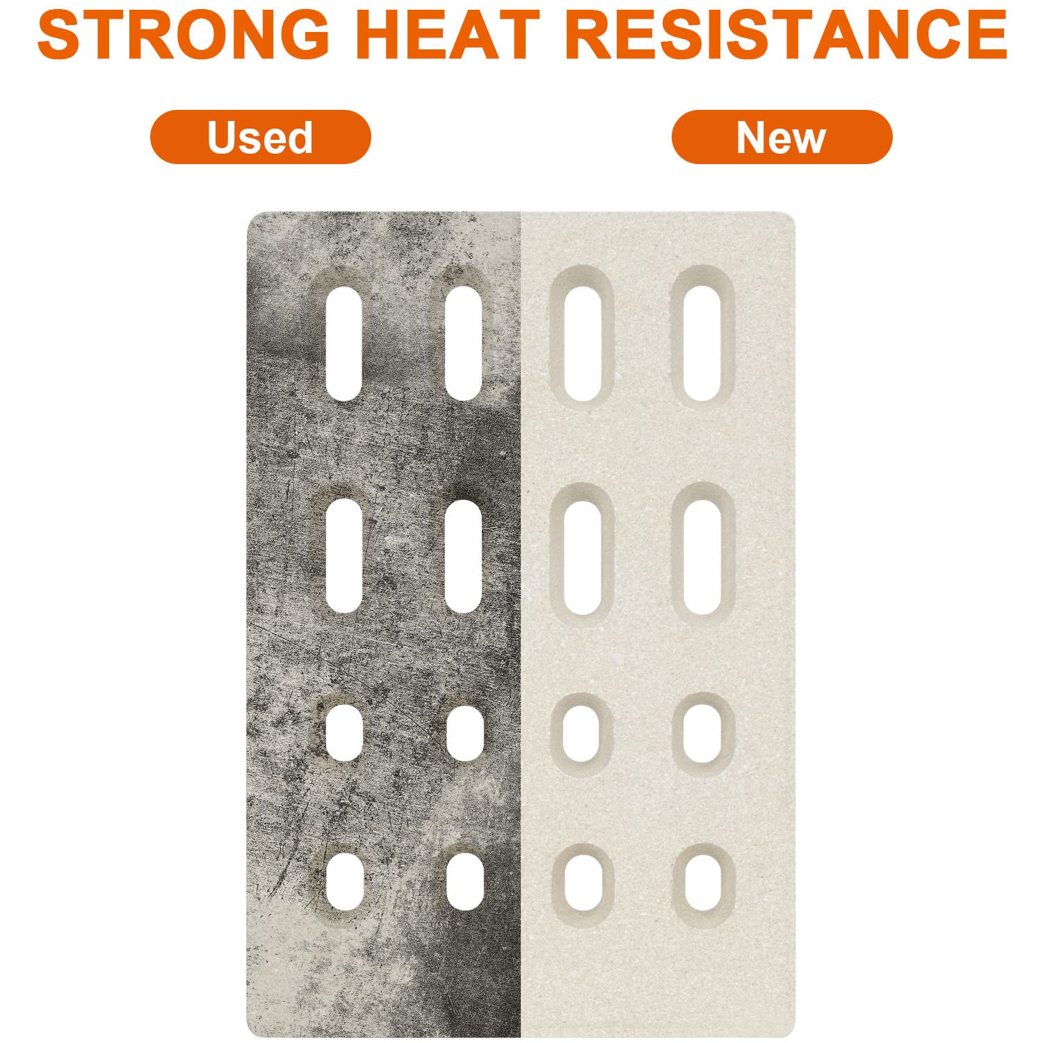 12-Pack Llamarada Cerámica para Parrillas Grand Turbo, - Imagen 4