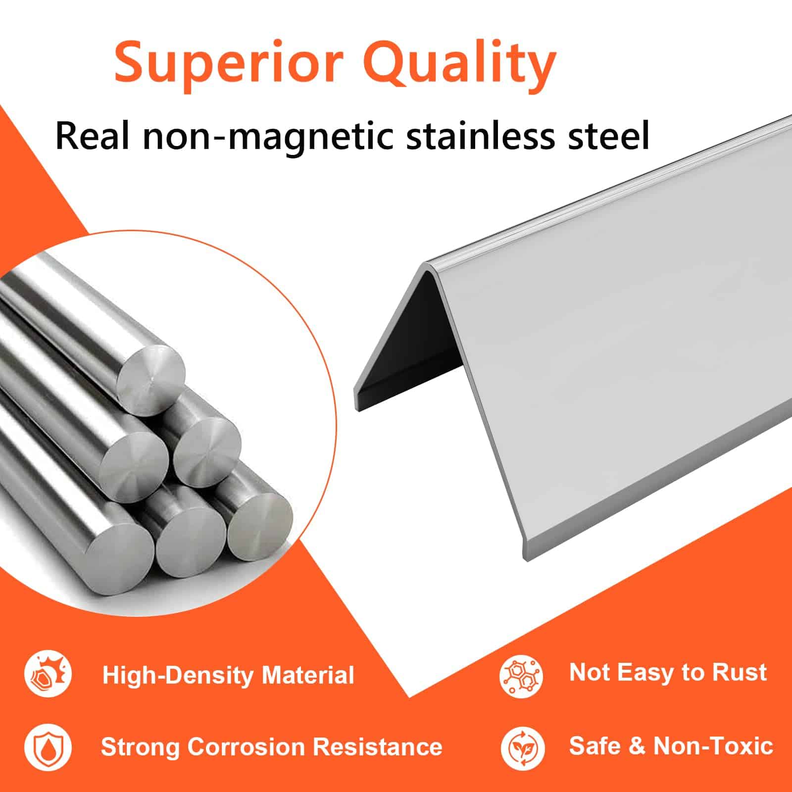 Barras Flavorizer de Acero Inoxidable de 24.5 pulgadas de - Imagen 4