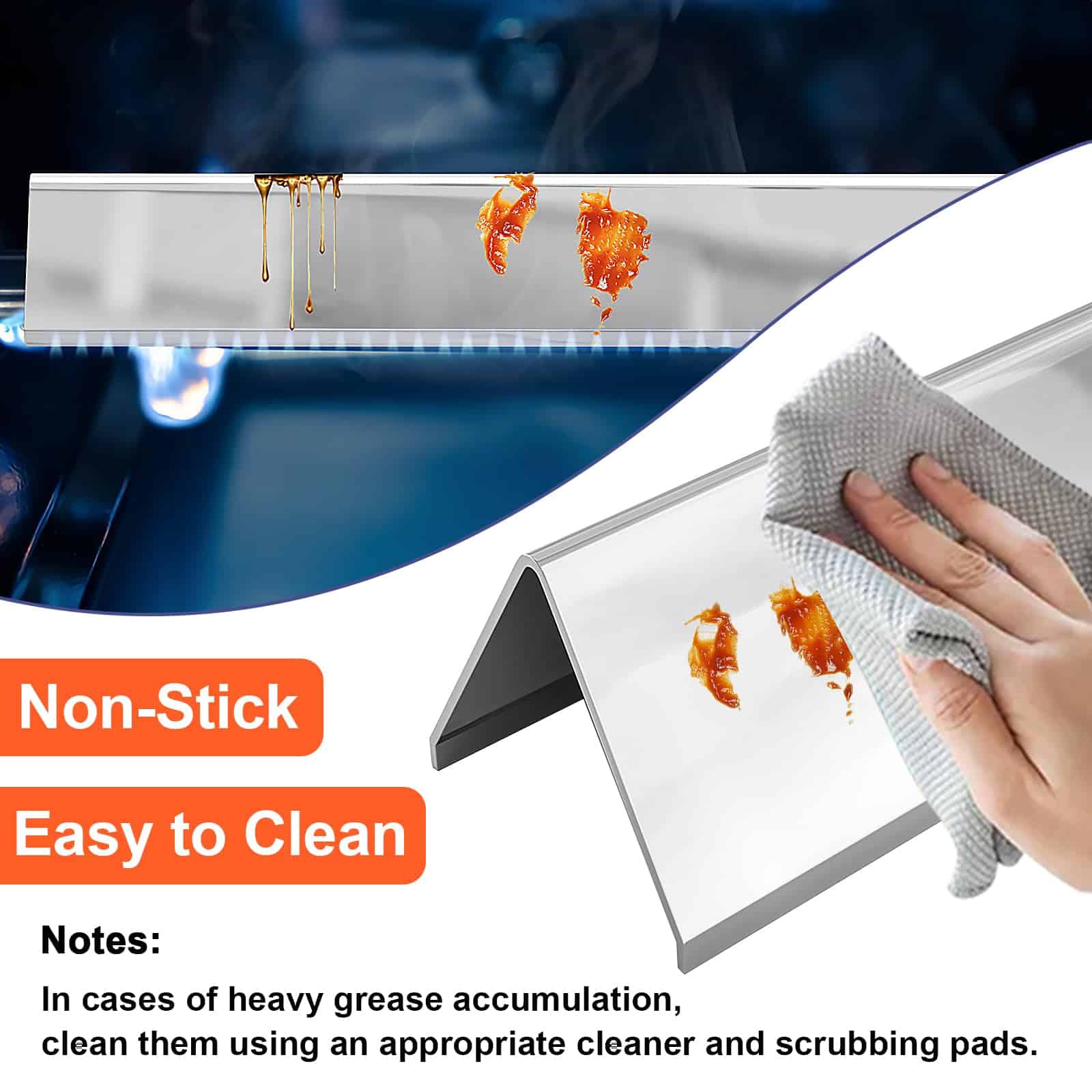 Barras Flavorizer de Acero Inoxidable de 24.5 pulgadas de - Imagen 6