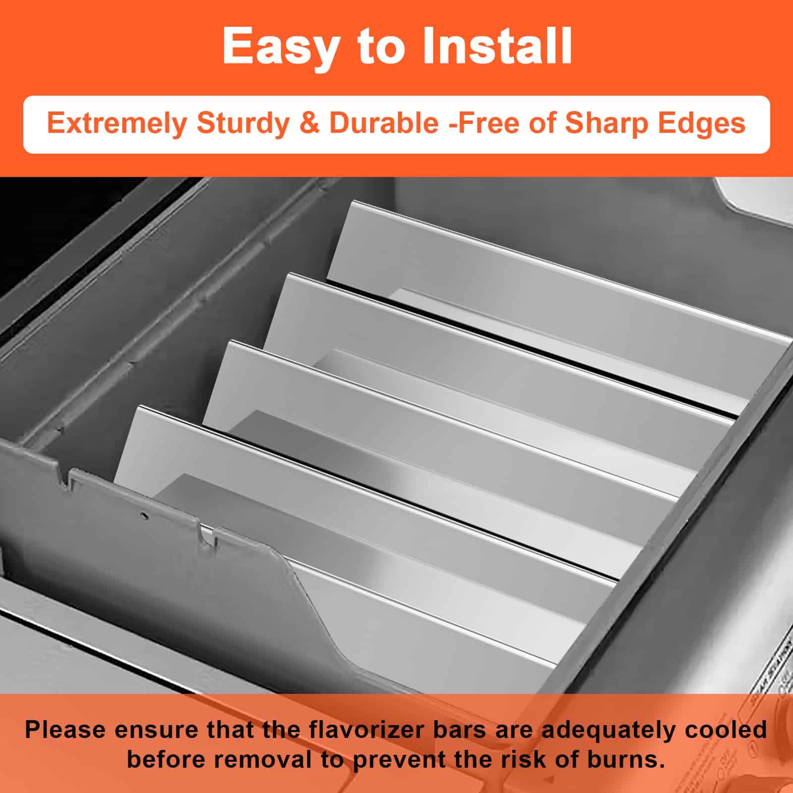 Barras Flavorizer de Acero Inoxidable de 24.5 pulgadas de - Imagen 5