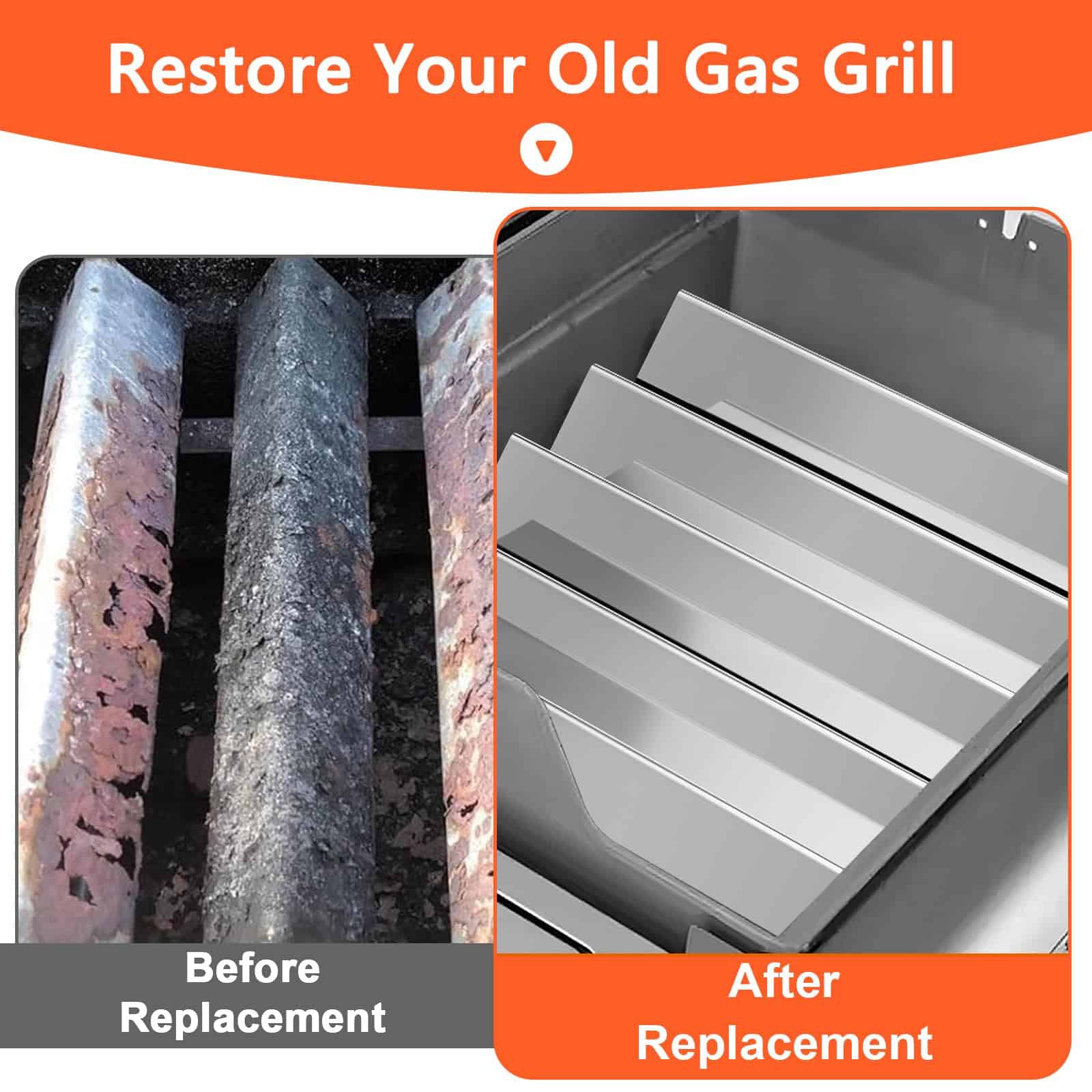 Barras Flavorizer de Acero Inoxidable de 24.5 pulgadas de - Imagen 7