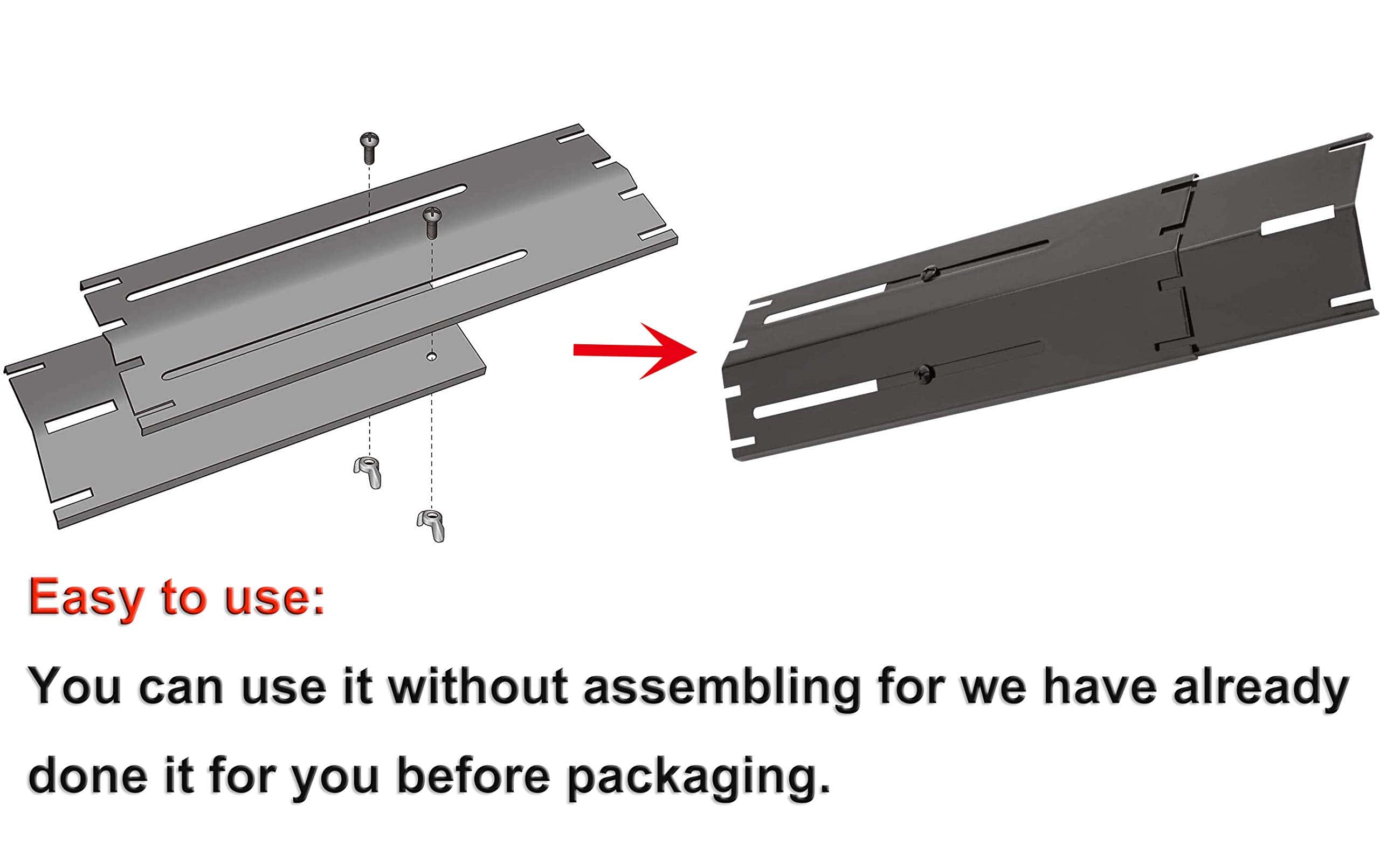 Placa de calor para parrilla ajustable universal, Barra - Imagen 4