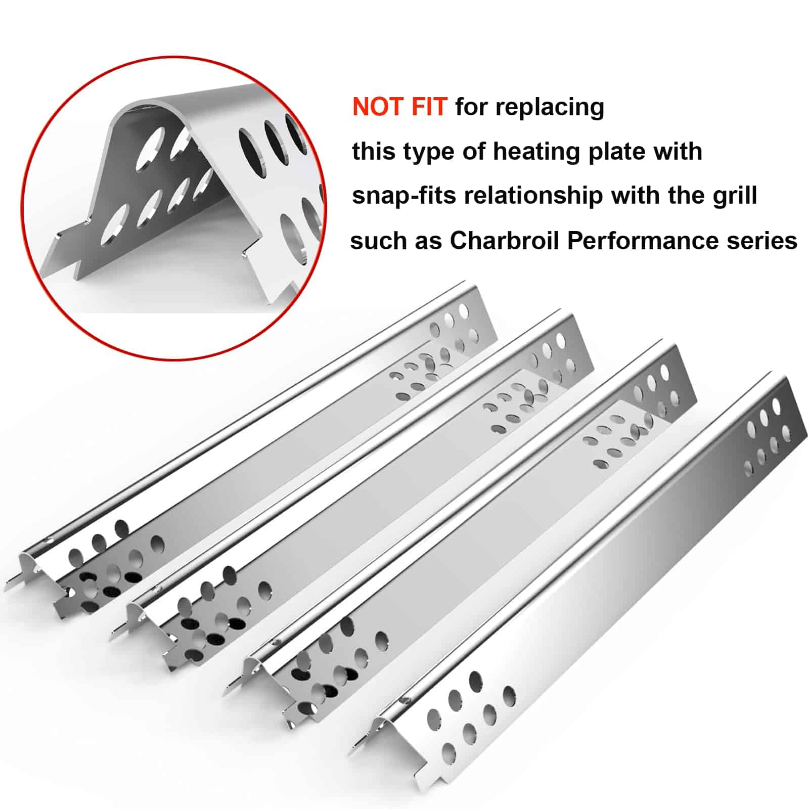 Placa de calor para parrilla ajustable universal, Barra - Imagen 9