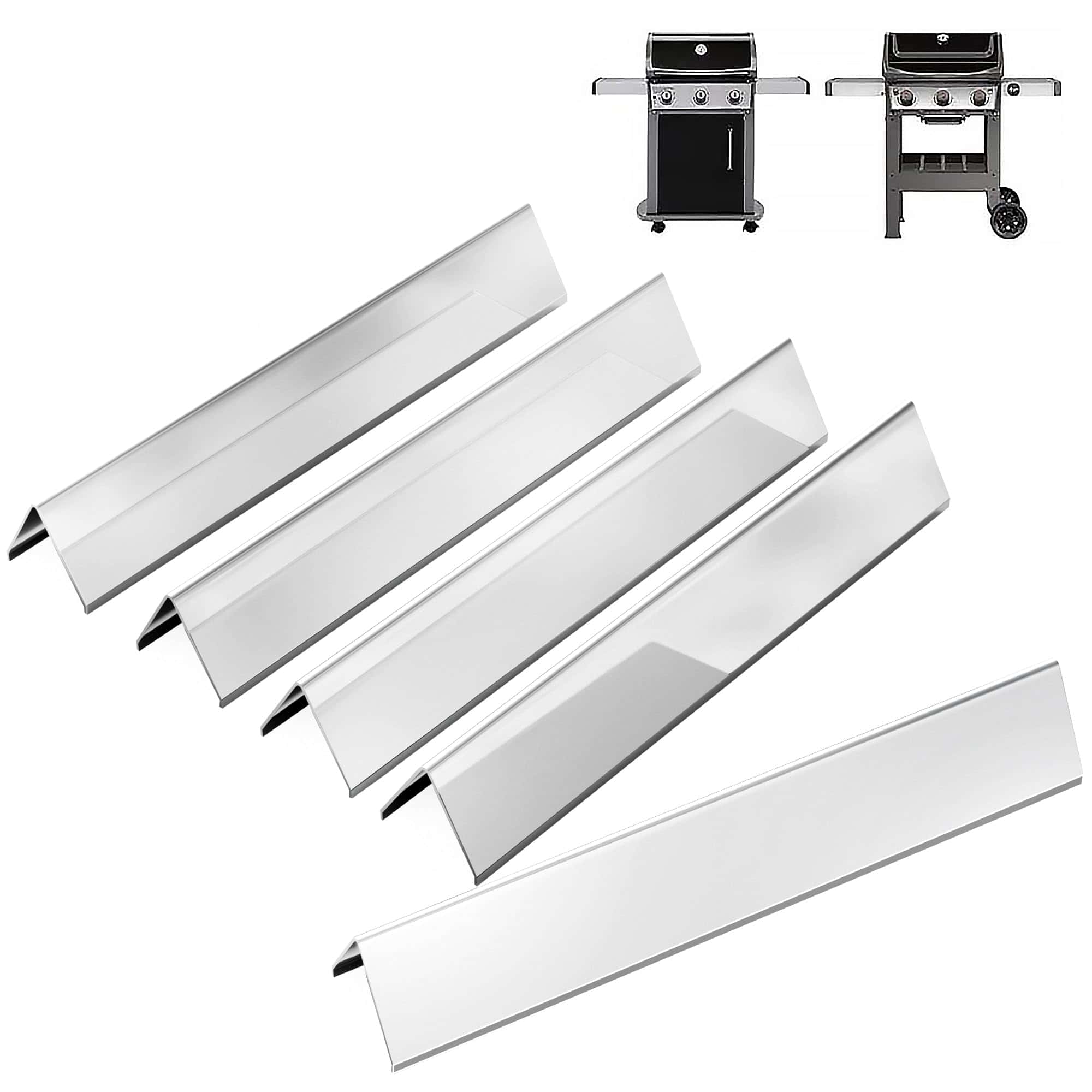 DELSbbq 7636 Barras saborizantes de acero inoxidable para