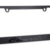 Marco de placa de matrícula Chevrolet Script Stealth