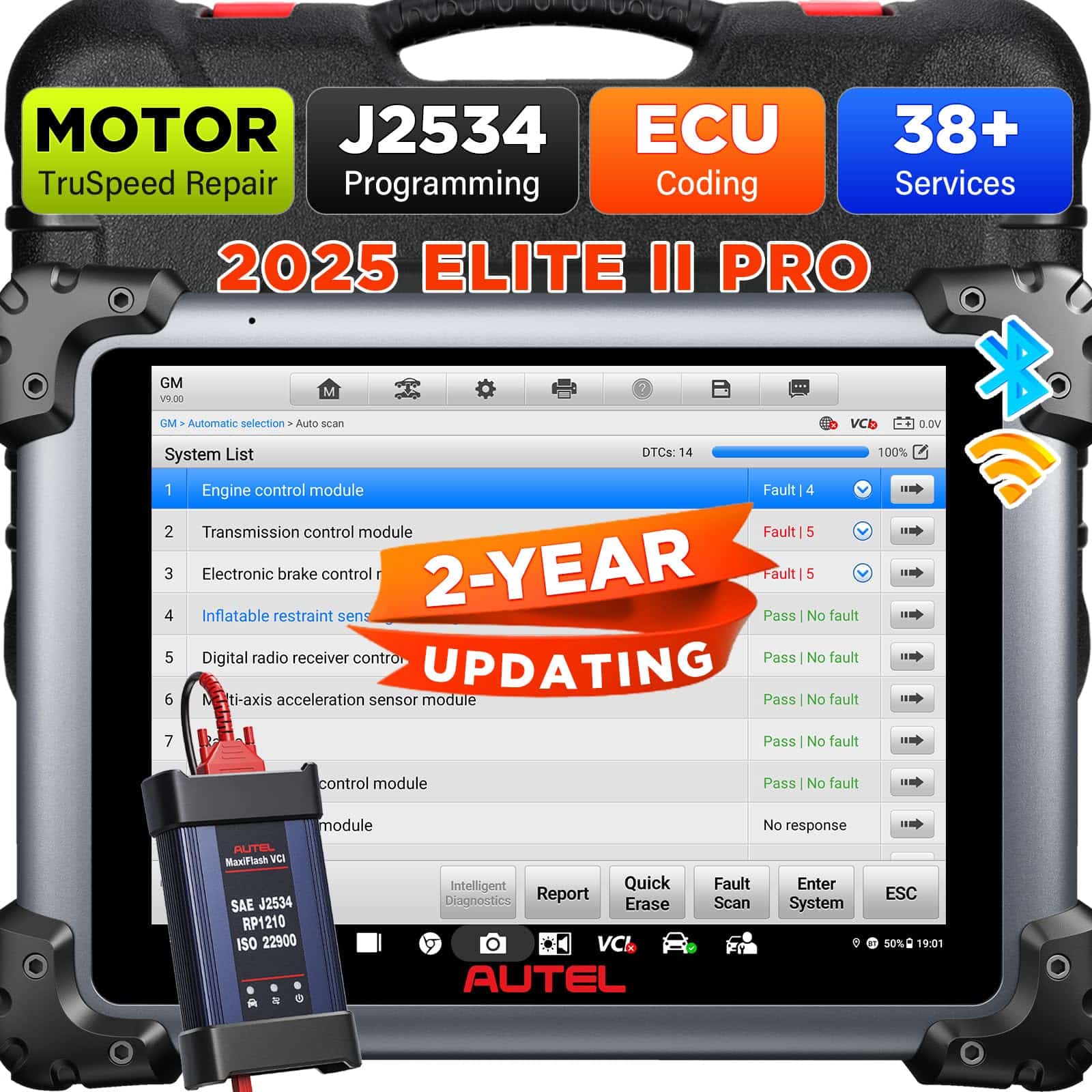 Autel Maxisys Elite II Pro, 2025 2-Year Update ($2590)