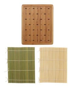 Porta Pinchos de BambooMN para Múltiples Usos y Tapetes