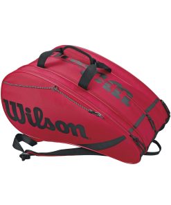Bolso de Tenis WILSON Rak Pak, Rojo/Negro