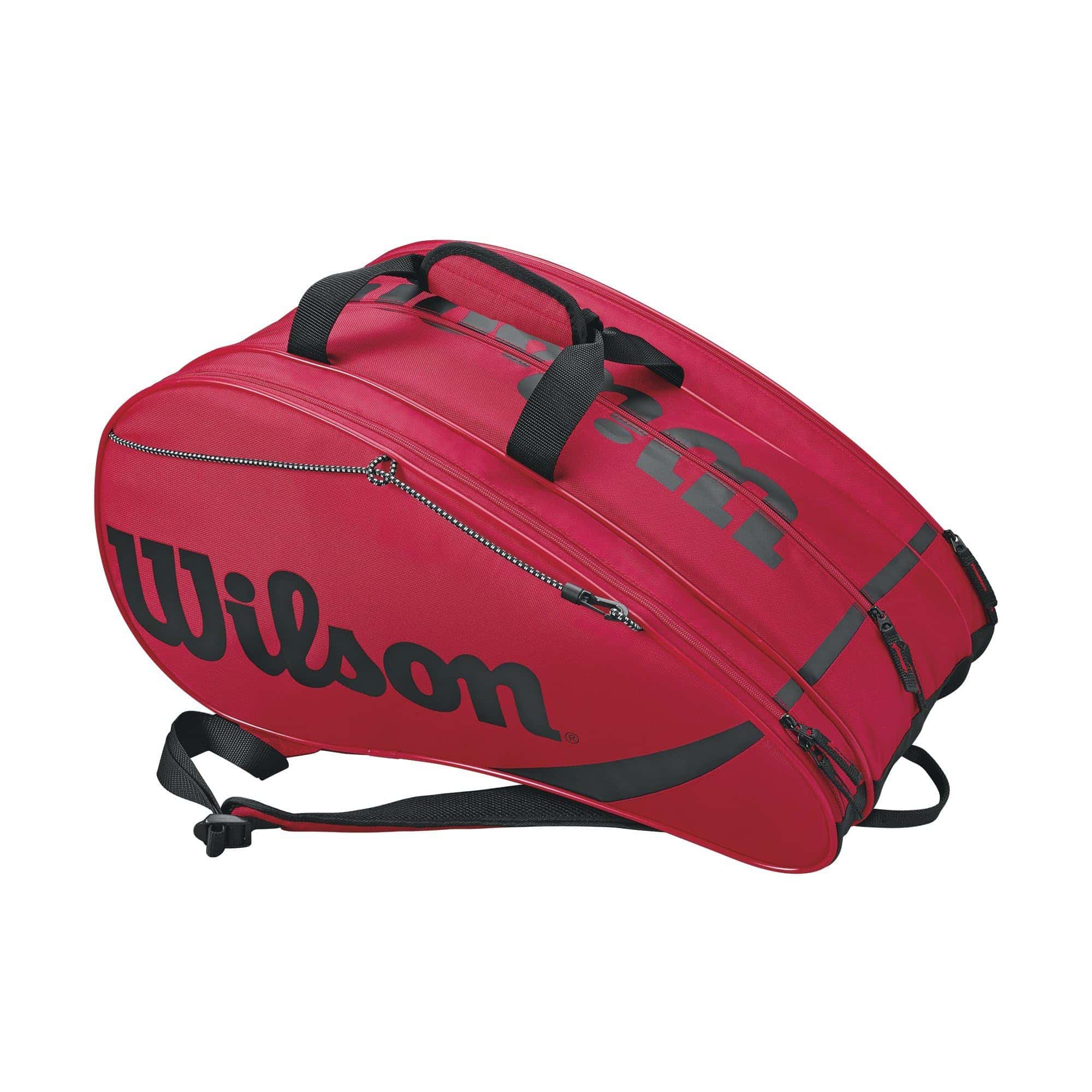 Bolso de Tenis WILSON Rak Pak, Rojo/Negro