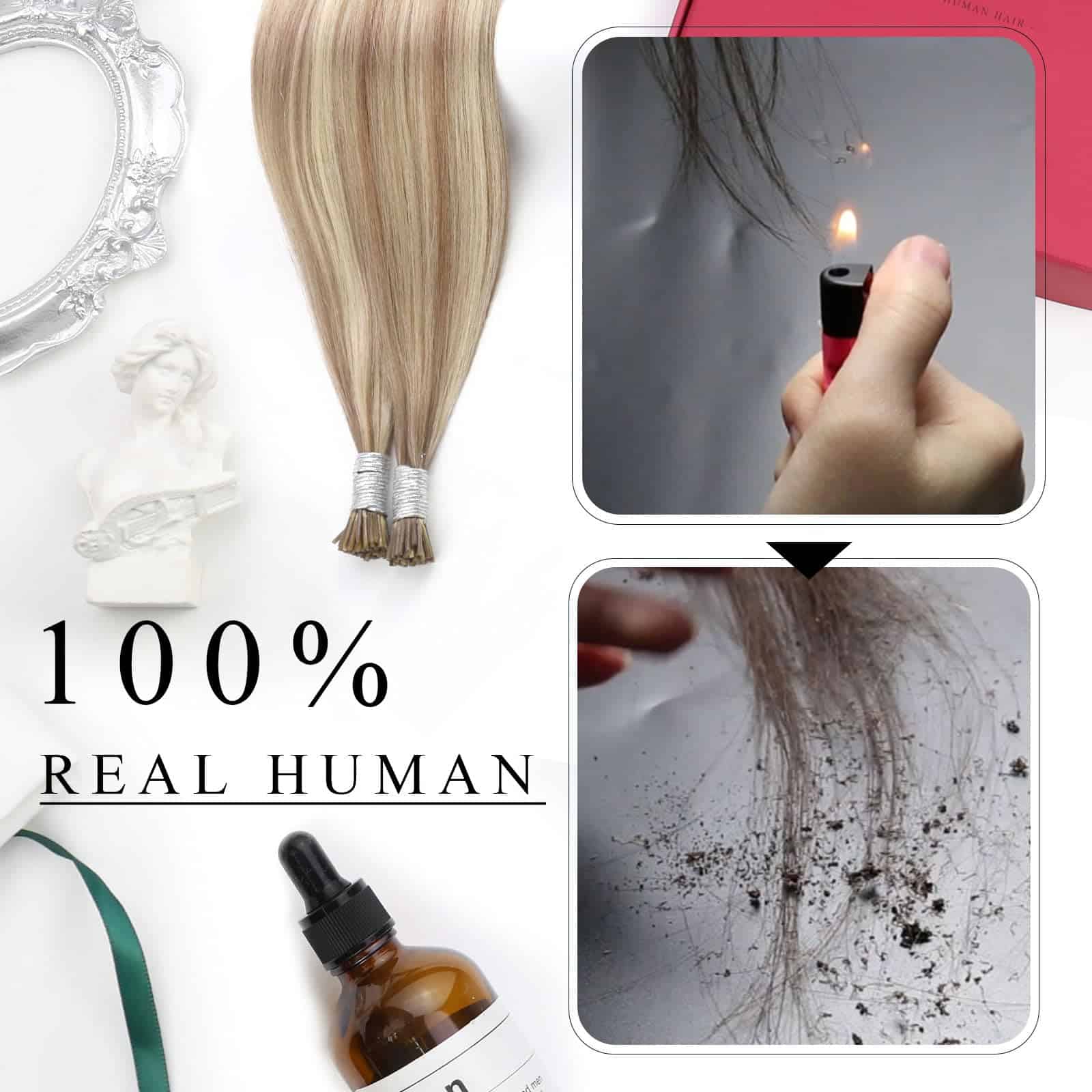 Extensiones de Cabello con Puntas I de Cabello Humano - Imagen 9