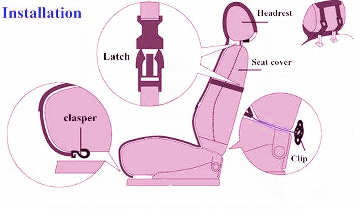Funda de Asiento de Piel de Oveja Gracefur 1 Pack de - Imagen 9