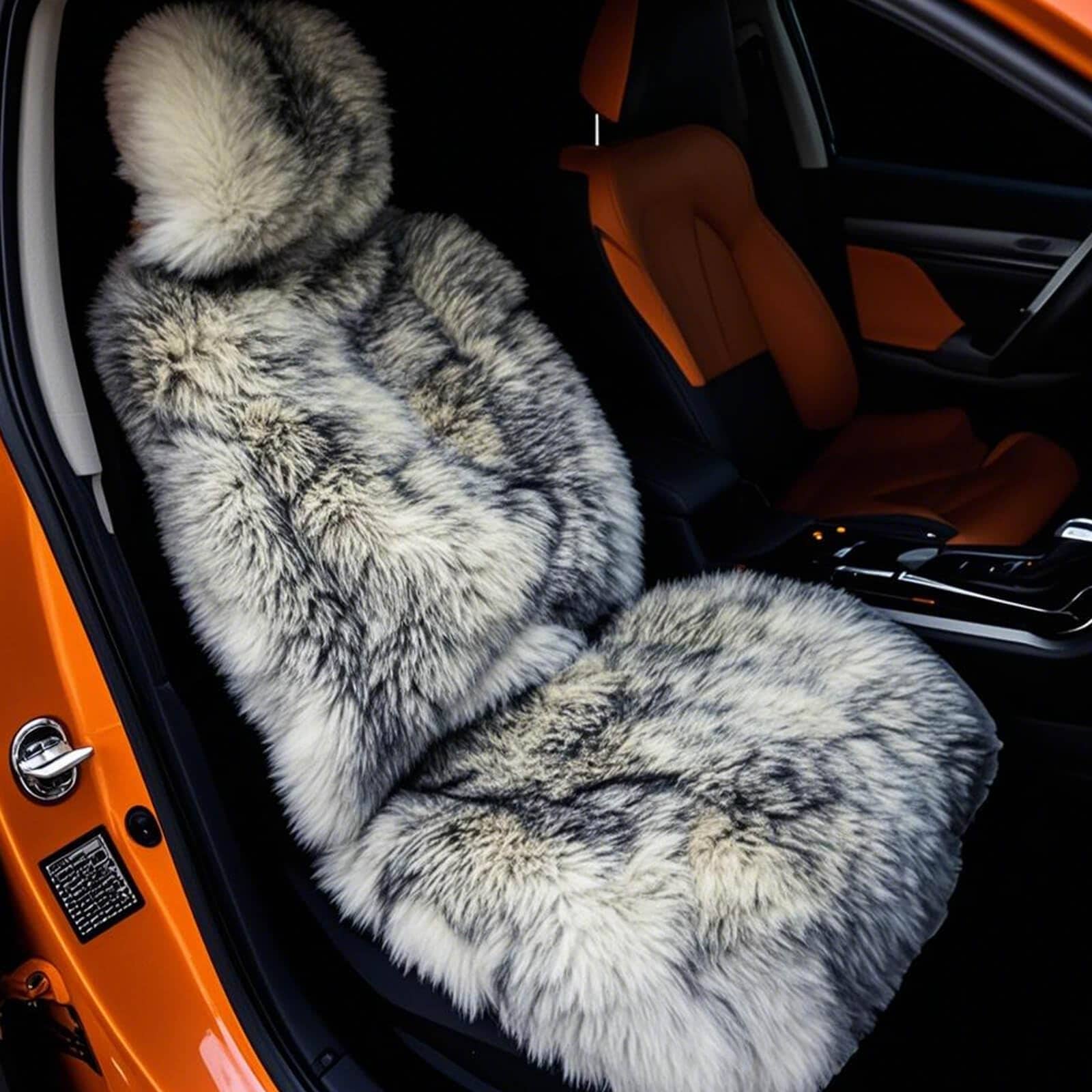 Funda de Asiento de Piel de Oveja Gracefur 1 Pack de