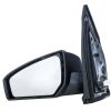 Espejo de puerta izquierda del conductor negro no plegable,