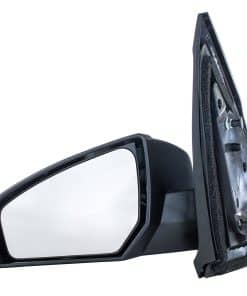 Espejo de puerta izquierda del conductor negro no plegable,