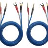 Conjunto de 1 par (4 Spade Plug & 4 Banana Plug) de cable