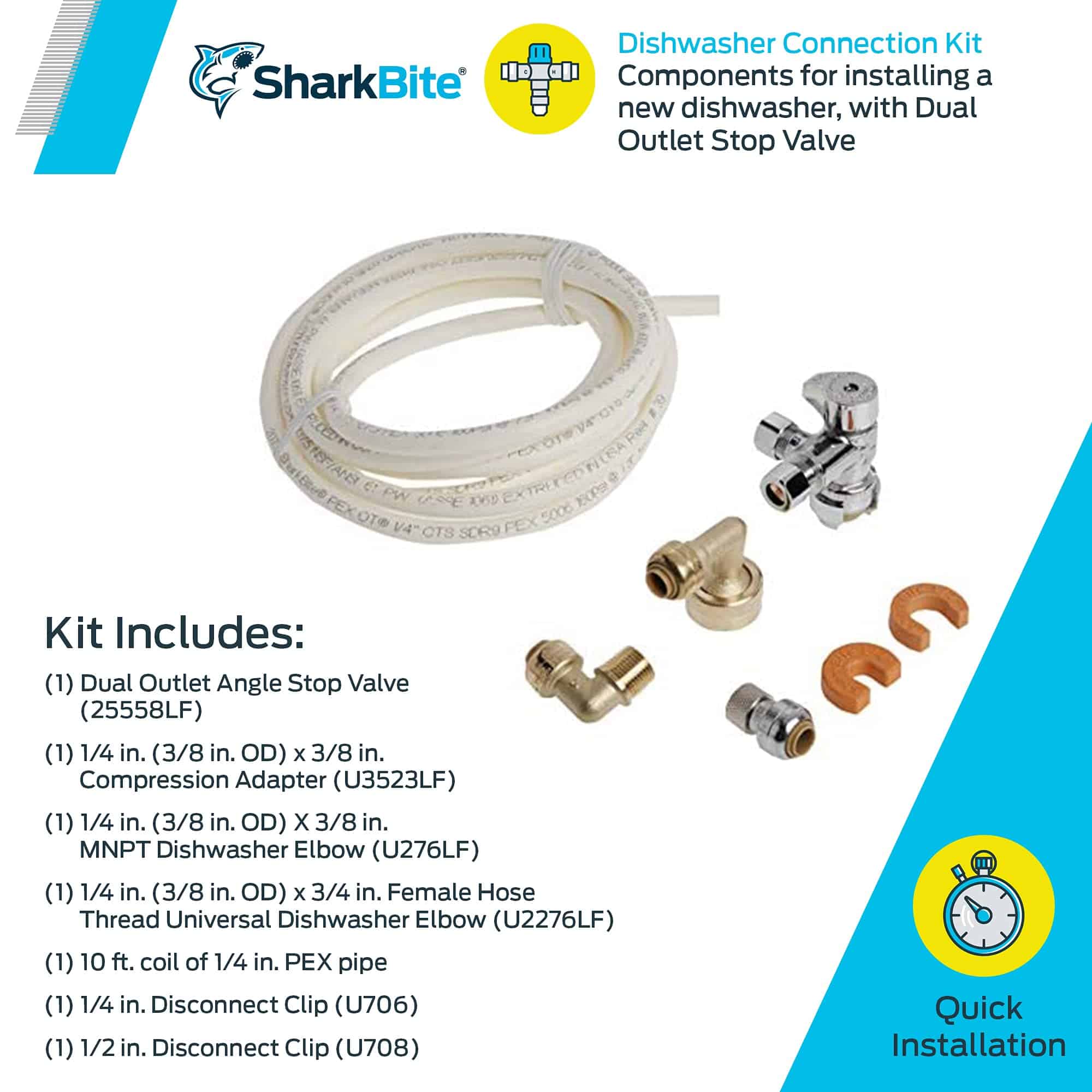 Kit de Conexión de Lavavajillas SharkBite, Conexión por - Imagen 3