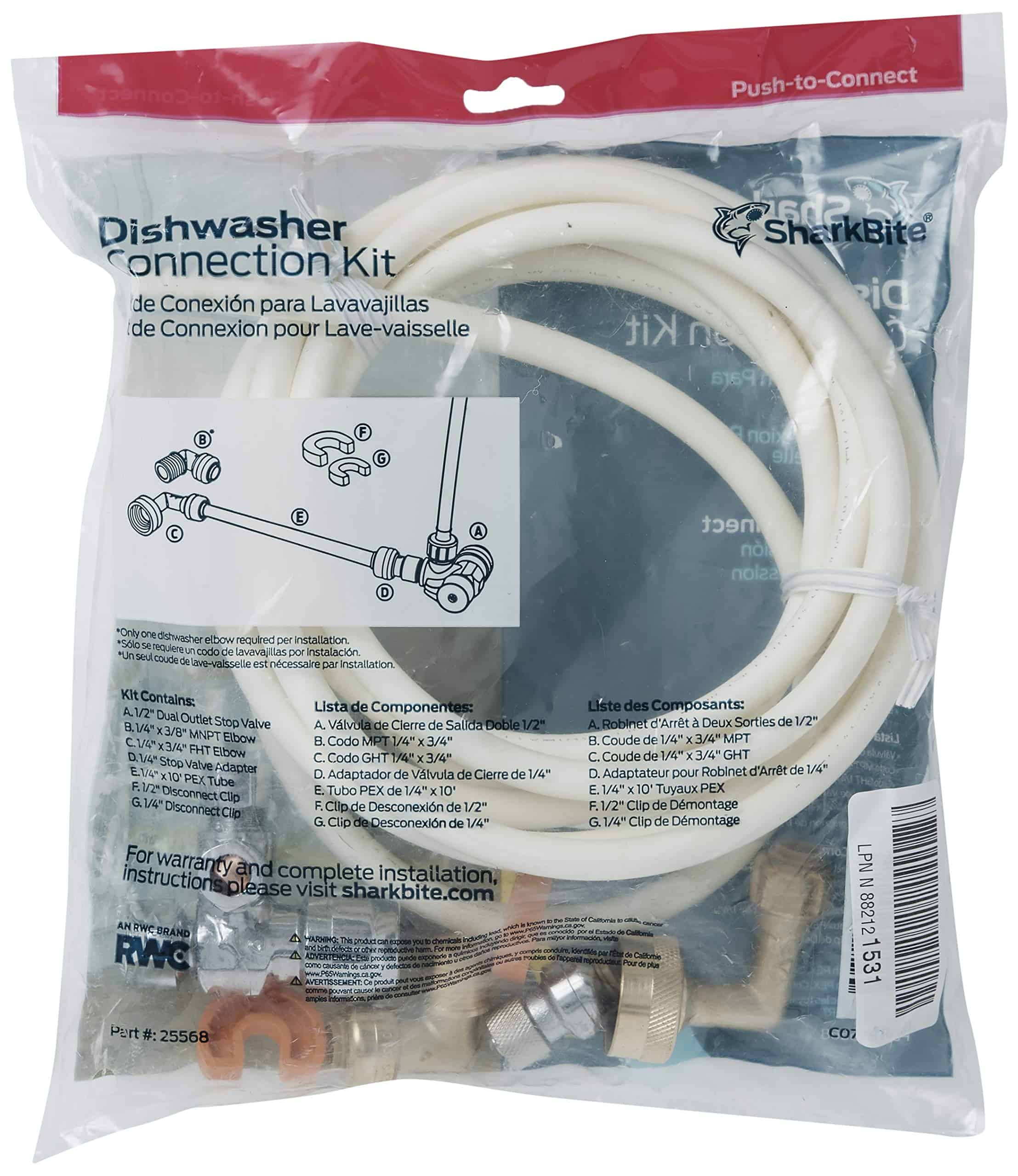 Kit de Conexión de Lavavajillas SharkBite, Conexión por - Imagen 8