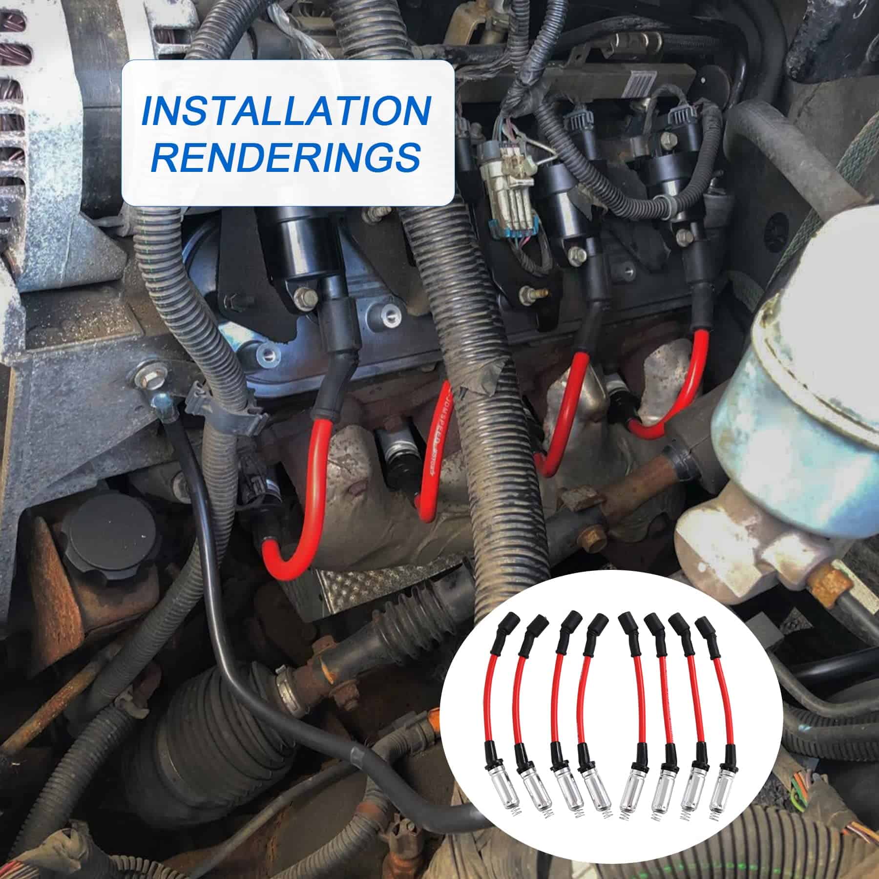 Cable de encendido de bujía de alto rendimiento JDMSPEED - Imagen 6