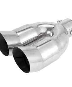 Punta de escape doble de acero inoxidable para automóvil
